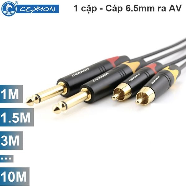 Cáp 6.5mm ra RCA AV 1 cặp Coraon Z-NP2X-B + Z-373-BG + NC-MS2AT 1M 1.5M 3M 5M 10M - Phụ Kiện Điện Tử Việt Nam cap 6.5mm ra rca av