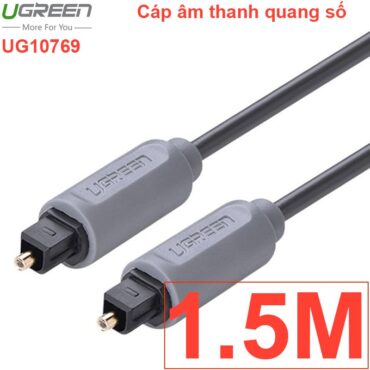 Cáp âm thanh quang toslink optical Ugreen vỏ nhựa 1M 1.5M 2M 3M - Phụ Kiện Điện Tử Việt Nam Dây âm thanh quang 5.1 1.5 mét Ugreen UG 10769