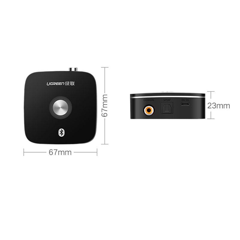 bo nhan am khong day bluetooth cho loa amplifier dac cong ra coaxial spdif ugreen 40855