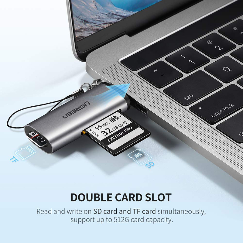 USB-C ra SD/TF đọc thẻ UGREEN 50704