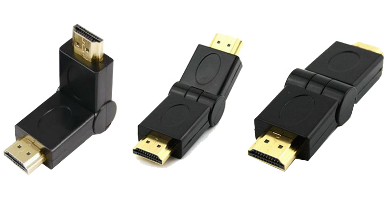 Đầu nối cáp HDMI 2 đầu âm - 2 đầu dương trục xoay 180 độ và 360 độ - Phụ Kiện Điện Tử Việt Nam