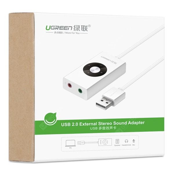 USB sang 3.5mm Sound Card USB đa âm UGREEN 30448 - Phụ Kiện Điện Tử Việt Nam