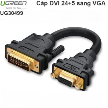 Cáp chuyển DVI 24+5 to VGA 15cm Ugreen 30499 - Phụ Kiện Điện Tử Việt Nam