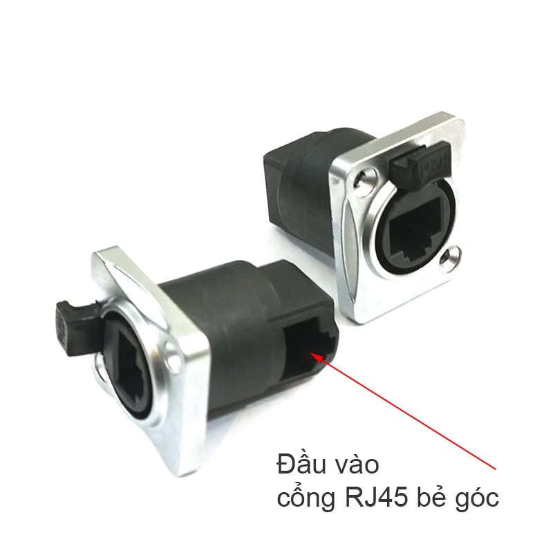 Nhân mạng RJ45 chống nước lắp bảng điều khiển YLRJ45-01 bẻ góc - Phụ Kiện Điện Tử Việt Nam dau mang am tuong be goc