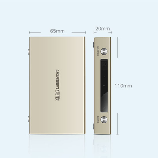 Bộ chuyển mạch HDMI 3x1 Ugreen 40278 hỗ trợ 3D 4K30Hz có điều khiển - Phụ Kiện Điện Tử Việt Nam bo chuyen hdmi 3 vao 1 ra