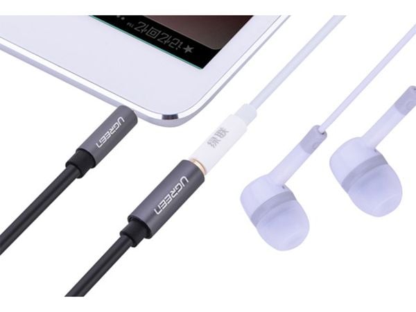 Cáp audio 3.5mm nối dài 0.5M 1M 1.5M 2M 3M 5M Ugreen (màu trắng) - Phụ Kiện Điện Tử Việt Nam Cáp loa 3.5m nối dài