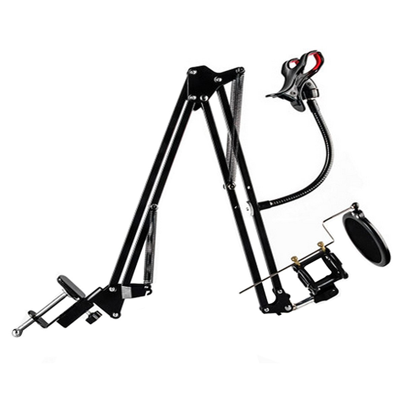 Giá kẹp điện thoại cho MIC K198 - Phụ Kiện Điện Tử Việt Nam gia do, kep micrphone smartphone, may tinh bang