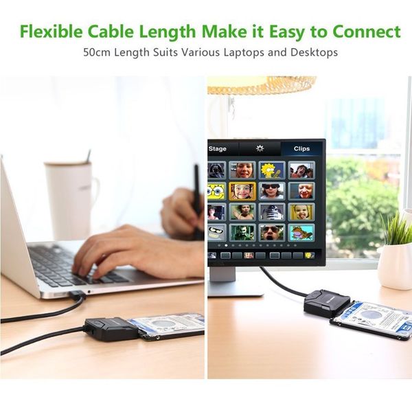 USB 3.0 sang SATA III 2.5 3.5 inches có cấp nguồn ngoài Ugreen 20231 - Phụ Kiện Điện Tử Việt Nam USB 3.0 sang SATA III 2.5 3.5 inches có cấp nguồn ngoài Ugreen 20231 - Phụ Kiện Điện Tử Việt Nam