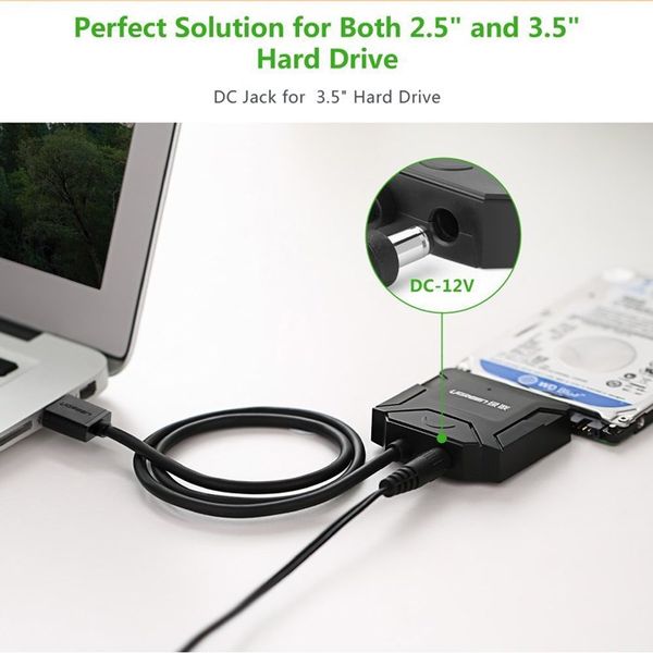 USB 3.0 sang SATA III 2.5 3.5 inches có cấp nguồn ngoài Ugreen 20231 - Phụ Kiện Điện Tử Việt Nam USB 3.0 sang SATA III 2.5 3.5 inches có cấp nguồn ngoài Ugreen 20231 - Phụ Kiện Điện Tử Việt Nam