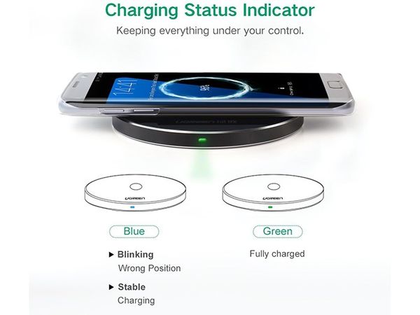Sạc không dây Quick Charge 2.0 cho điện thoại SamSung Note 5 S6 S7 Ugreen 30570 - Phụ Kiện Điện Tử Việt Nam Sạc không dây Quick Charge 2.0 cho điện thoại SamSung Note 5 S6 S7 Ugreen 30570 - Phụ Kiện Điện Tử Việt Nam