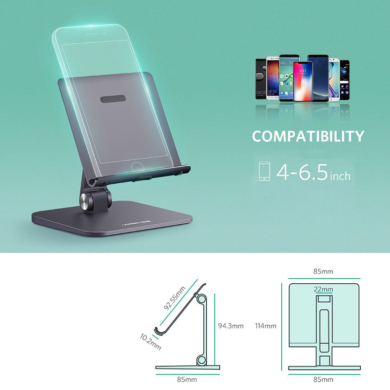 Giá đỡ Smartphone, Máy tính bảng 4 đến 6.5 inches UGREEN 40995 - Phụ Kiện Điện Tử Việt Nam gia de smartphone may tinh bang cao cap ugreen 40995