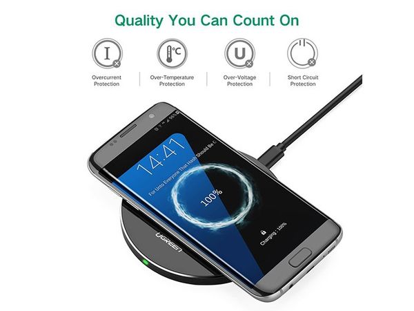 Sạc không dây Quick Charge 2.0 cho điện thoại SamSung Note 5 S6 S7 Ugreen 30570 - Phụ Kiện Điện Tử Việt Nam Sạc không dây Quick Charge 2.0 cho điện thoại SamSung Note 5 S6 S7 Ugreen 30570 - Phụ Kiện Điện Tử Việt Nam
