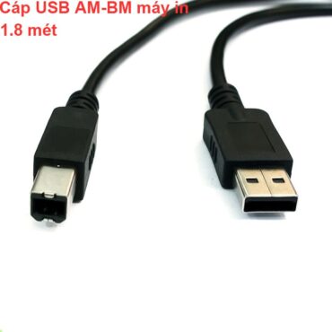 Cáp USB AM-BM cho Máy in Máy scan 1.8 mét hàng bóc máy - Phụ Kiện Điện Tử Việt Nam