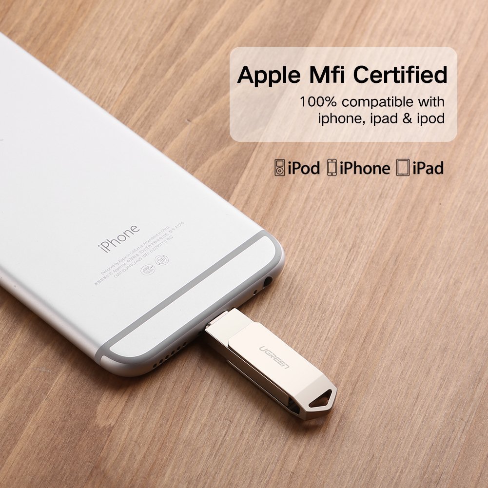 USB lưu trữ dữ liệu cho iPhone iPad iPod 64GB Ugreen 30617 - USB lightning 64G - Phụ Kiện Điện Tử Việt Nam usb gan ngoai cho iphone ipad ugreen