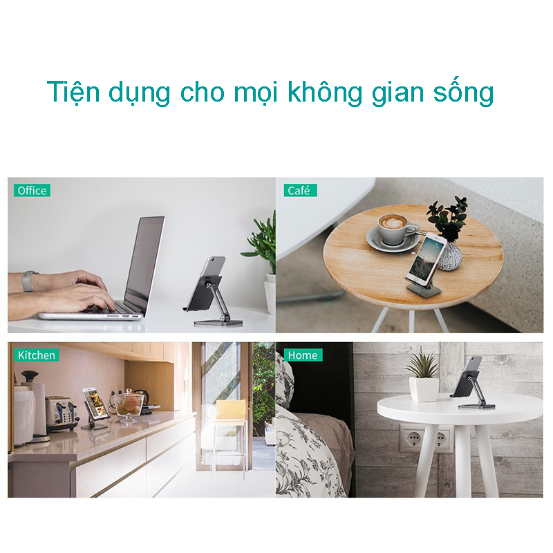 Giá đỡ Smartphone, Máy tính bảng 4 đến 6.5 inches UGREEN 40995 - Phụ Kiện Điện Tử Việt Nam gia de smartphone may tinh bang cao cap ugreen 40995