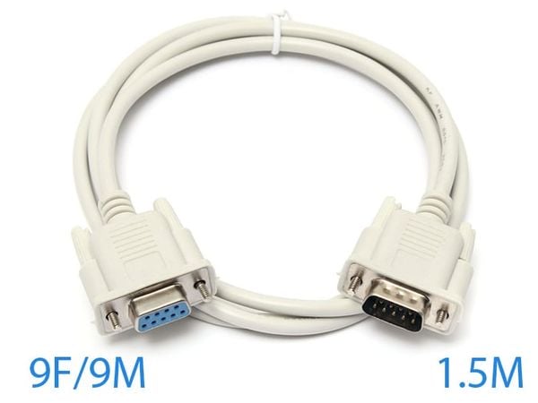 Cáp COM 9 RS232 nối thẳng đực - cái 1.5M 2M 3M 5M ... 30M - Phụ Kiện Điện Tử Việt Nam Cáp COM DB9 | Cáp RS232 DB9 chân đực sang cái