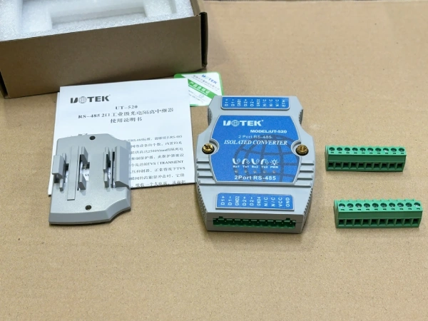 Thiết bị Repeater khuếch đại và kéo dài tín hiệu 2 port RS485 2.4Km UTEK UT-520 - Phụ Kiện Điện Tử Việt Nam Bộ khuếch đại Repeater RS485 UOTEK UT-520 2