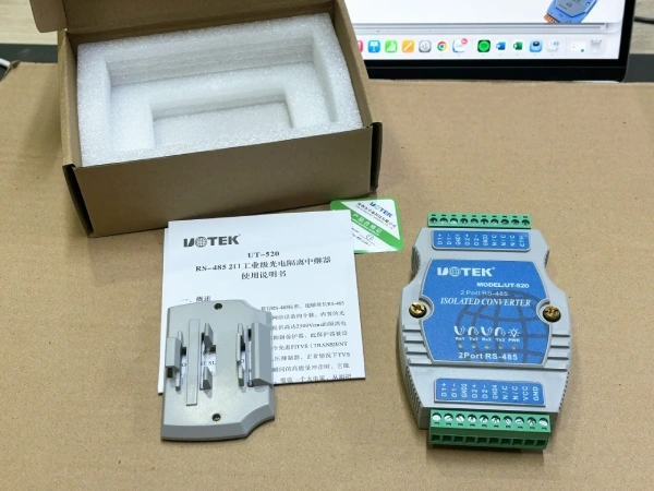 Thiết bị Repeater khuếch đại và kéo dài tín hiệu 2 port RS485 2.4Km UTEK UT-520 - Phụ Kiện Điện Tử Việt Nam Bộ khuếch đại Repeater RS485 UOTEK UT-520