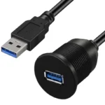 Cáp nối dài USB 3.0 lắp bảng điều khiển panel mount - USB 3.0 Flush Mount Cable Dual port - 1 cổng