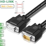 Cáp cổng COM RS232C nối chéo 2 đầu đực cái dài từ 1m đến 30m HD-Link