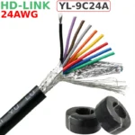 Cáp điều khiển 9 lõi 24AWG HD-Link YL-9C24A