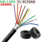 Cáp điều khiển 9 lõi 28AWG HD-Link YL-9C28AB