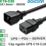 Cáp nguồn C19-C20 Doxconn lõi đồng 3x1.5mm 0