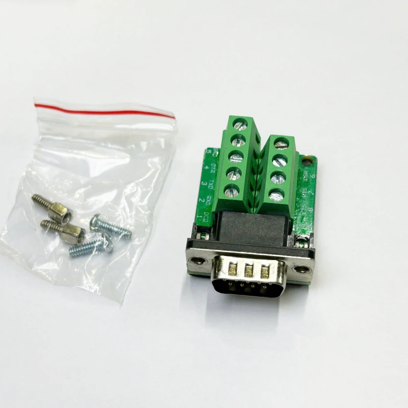 Đầu DB9 terminal block đực+ vỏ nhựa+ chân hợp kim HD-LINK YL-SW-9M 5