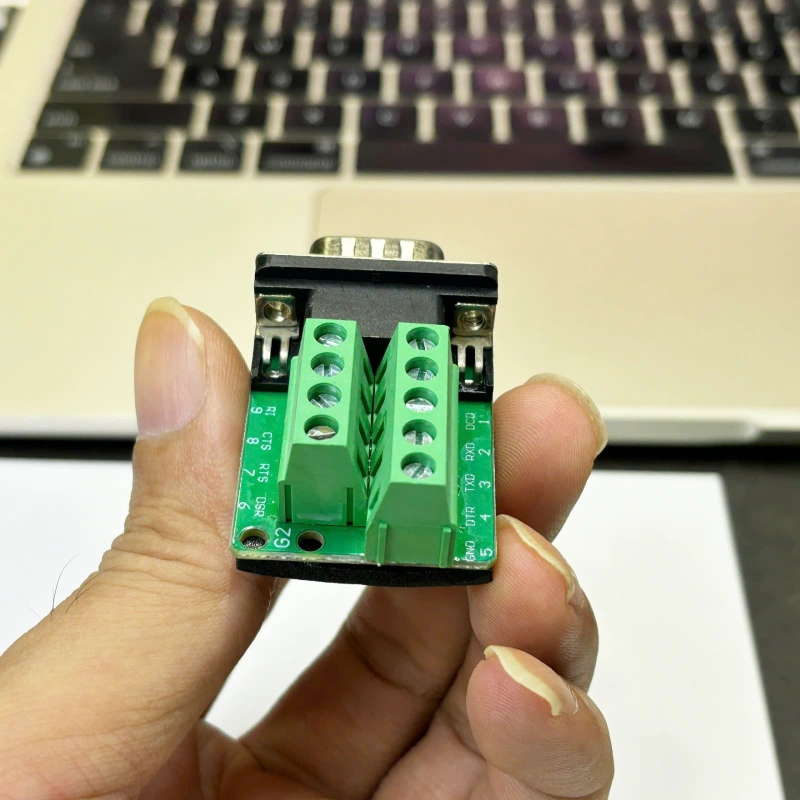Đầu DB9 terminal block đực+ vỏ nhựa+ chân hợp kim HD-LINK YL-SW-9M