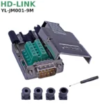 Đầu giắc bắt vít DB9 đồng + Vỏ ốp kim loại HD-LINK - DB9 Male