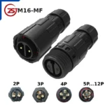 Đầu nối điện chống nước IP68 ZSJ-M16-MF