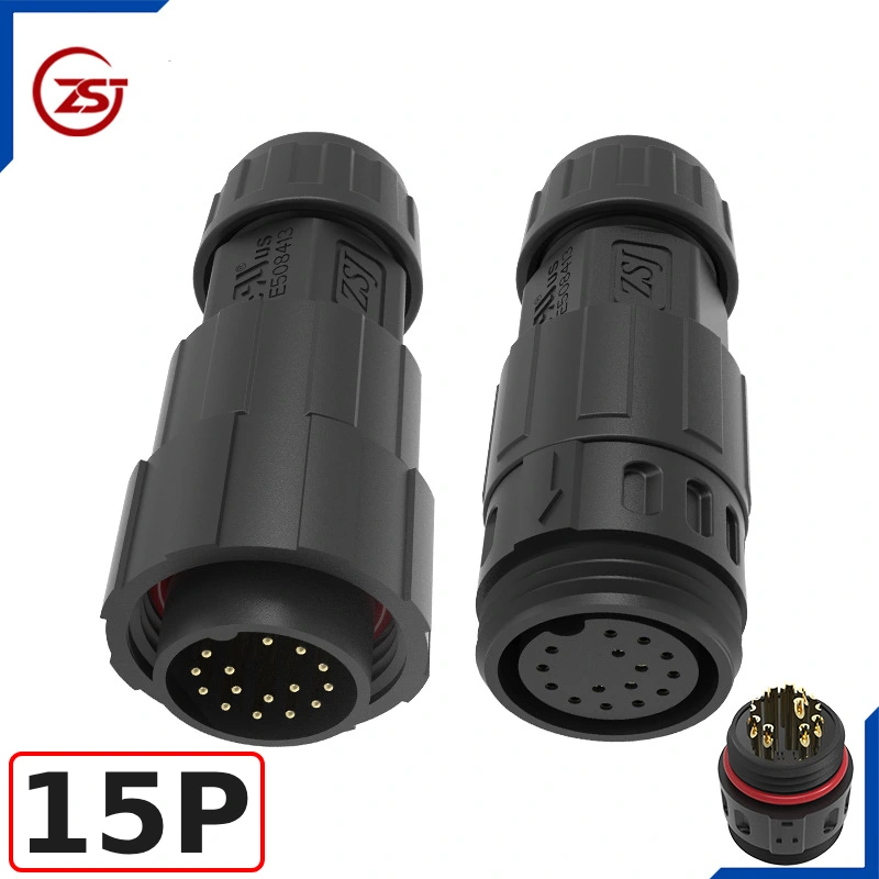 Đầu nối điện chống nước IP68 ZSJ-M19-MFS-15P