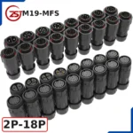 Đầu nối điện chống nước IP68 ZSJ-M19-MFS 2P-18P