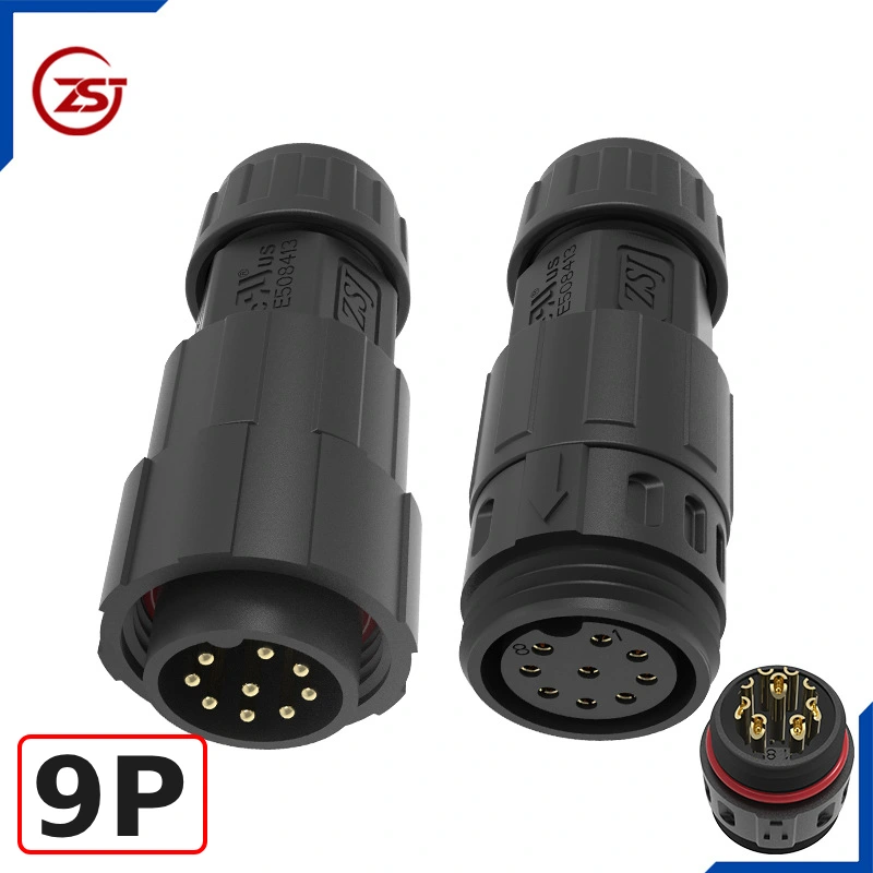Đầu nối điện chống nước IP68 ZSJ-M19-MFS-9P