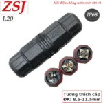 Đầu nối điện chống nước IP68 chân bắt vít ZSJ-L20