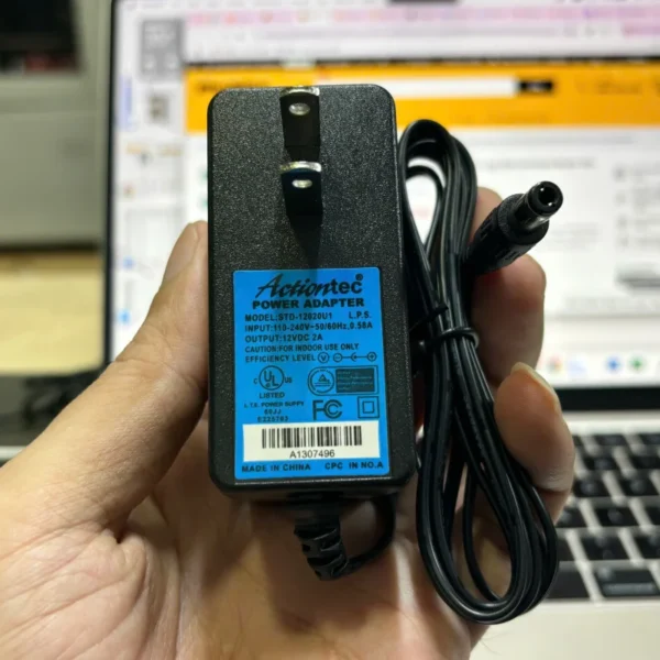 Nguồn DC 12V-2A Actiontec chân cắm 5.5x2.5mm
