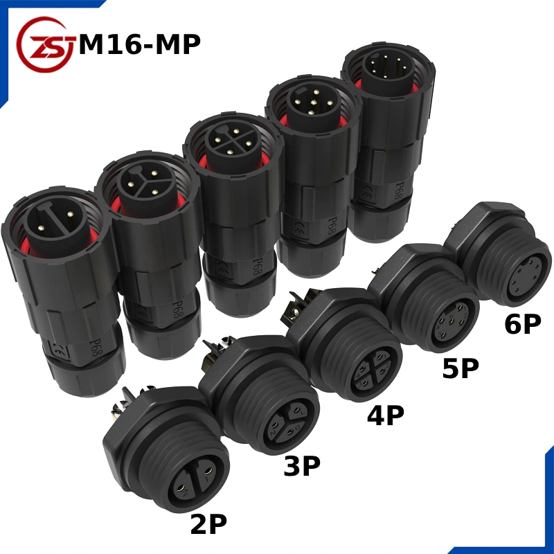 Đầu nối dây điện chống nước lắp bảng điều khiển chuẩn IP68 chính hãng ZSJ M16-FP - Phụ Kiện Điện Tử Việt Nam Đầu nối điện chống nước IP68 lắp mặt bích ZSJ-M16-MP