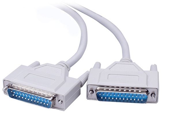 Cáp COM DB25 | Cáp RS232 25 chân đực sang đực 1.5M - Phụ Kiện Điện Tử Việt Nam Cáp nối thẳng DB25 hai đầu đực