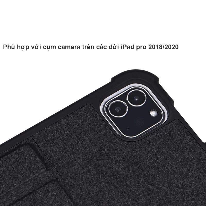 Bàn phím bluetooth kèm bao da cho iPad Pro 11 2018 2020 M1 2021 Ipad air4 10.9 có đèn led T207D - Phụ Kiện Điện Tử Việt Nam ban phim cho ipad pro 2018 2020
