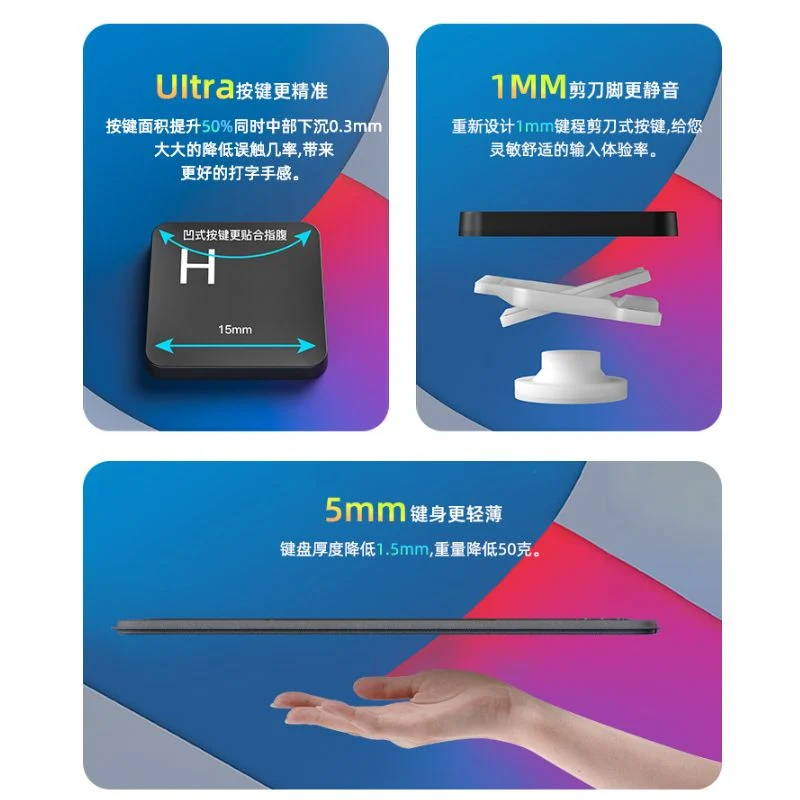 Bàn phím bluetooth kèm bao da cho iPad Pro11(2018-2022) Air4 Air5 Air6 10.9 HL-118C - Phụ Kiện Điện Tử Việt Nam