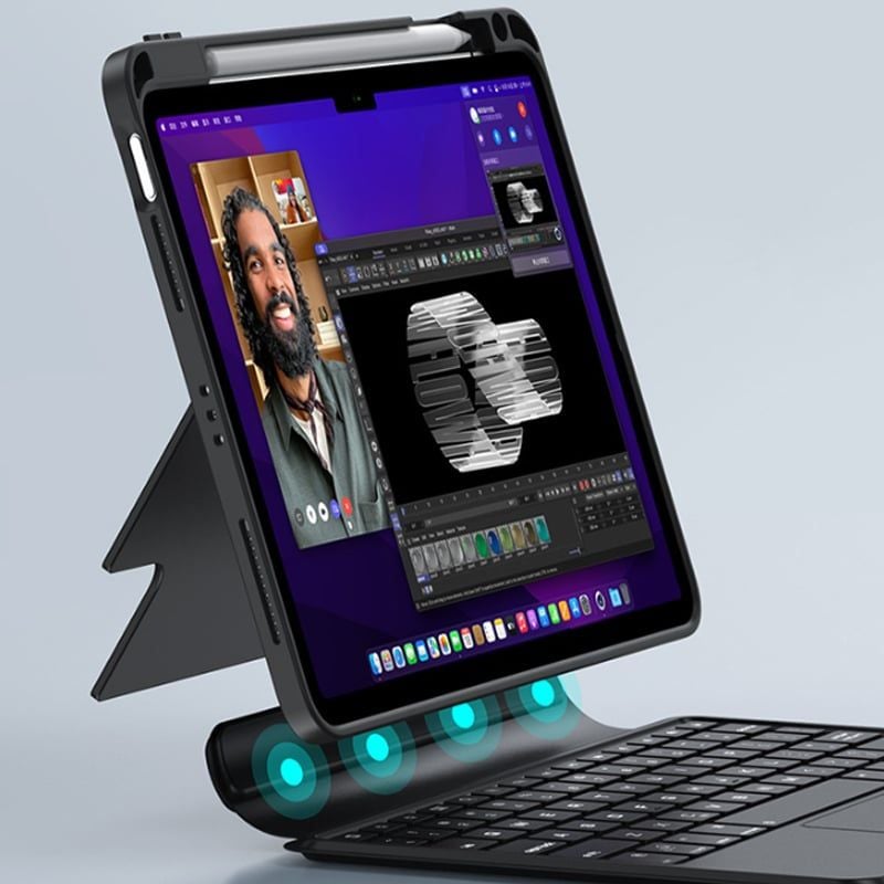 Bàn phím bluetooth kèm bao da cho iPad Pro11(2018-2022) Air4 Air5 Air6 10.9 HL-118C - Phụ Kiện Điện Tử Việt Nam Bàn phím bluetooth kèm bao da cho  iPad Pro11(2018-2022) Air4 Air5 Air6 10.9 HL-118C