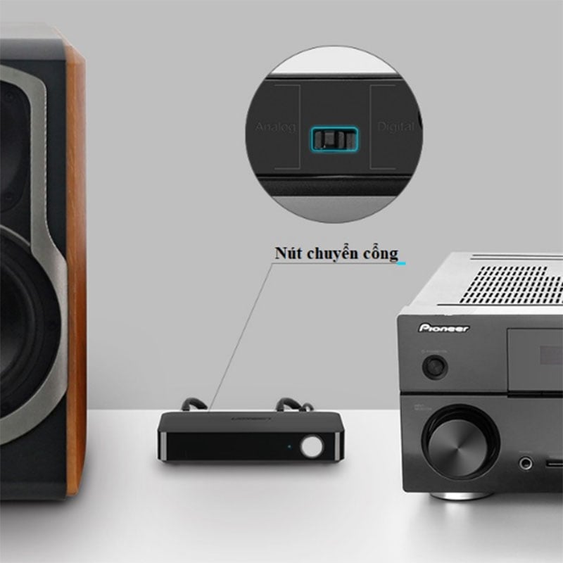 Bộ nhận và phát Blueooth V4.2 từ Smartphone, TAB, Laptop ra Loa, Ampli âm thanh HIFI UGREEN 40856 - Phụ Kiện Điện Tử Việt Nam dau nhan bluetooth cho loa, ampli ugreen 40856