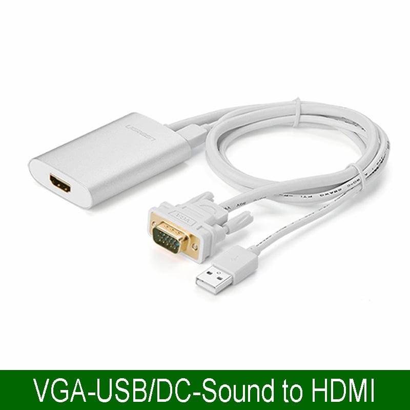 VGA sang HDMI converter 1080P 50Cm UGREEN 40263 - Phụ Kiện Điện Tử Việt Nam bo chuyen doi vga audio sang hdmi ugreen chnh hang
