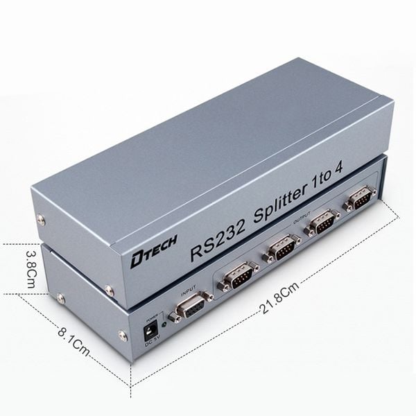 Bộ chia cổng RS232 1 ra 4 DTECH DT-5044 - Phụ Kiện Điện Tử Việt Nam Bộ chia cổng RS232 1 ra 4 DTECH DT-5044 - Phụ Kiện Điện Tử Việt Nam