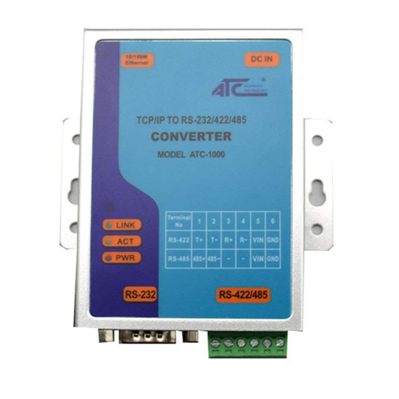 Bộ chuyển đổi Ethernet TCP/IP to RS-232/422/485 ATC-1000 - Phụ Kiện Điện Tử Việt Nam bo chuyen tcp/ip-ra-rs232-rs485-rs422 atc-1000