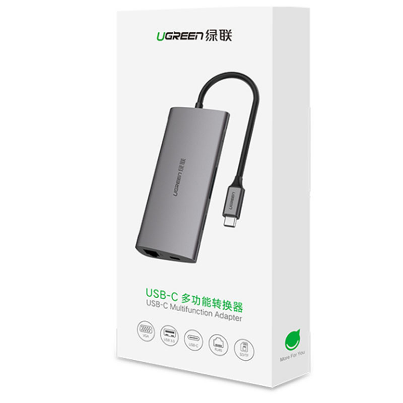 usb-c ra vga usb 3.0 lan gigabit sd-tf ugreen 50539