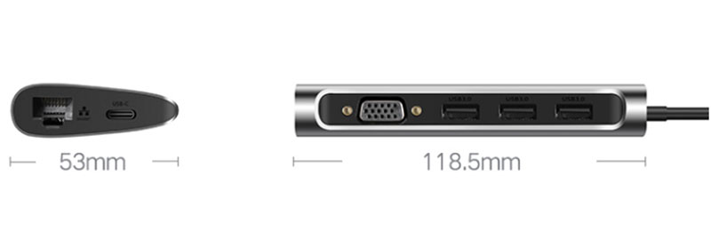 usb-c ra vga usb 3.0 lan gigabit sd-tf ugreen 50539