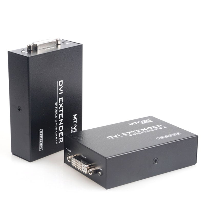 Bộ khuếch đại DVI-I 24+5 qua cáp mạng Over Ethernet 100-150 mét MT-VIKI MT-DV100 - Phụ Kiện Điện Tử Việt Nam bo keo dai dvi qua cap mang 100 met mt-viki mt-dv100