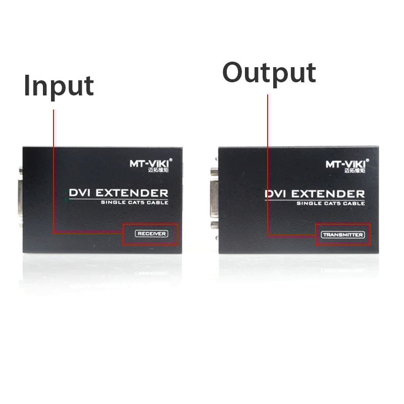 Bộ khuếch đại DVI-I 24+5 qua cáp mạng Over Ethernet 100-150 mét MT-VIKI MT-DV100 - Phụ Kiện Điện Tử Việt Nam bo keo dai dvi qua cap mang 100 met mt-viki mt-dv100