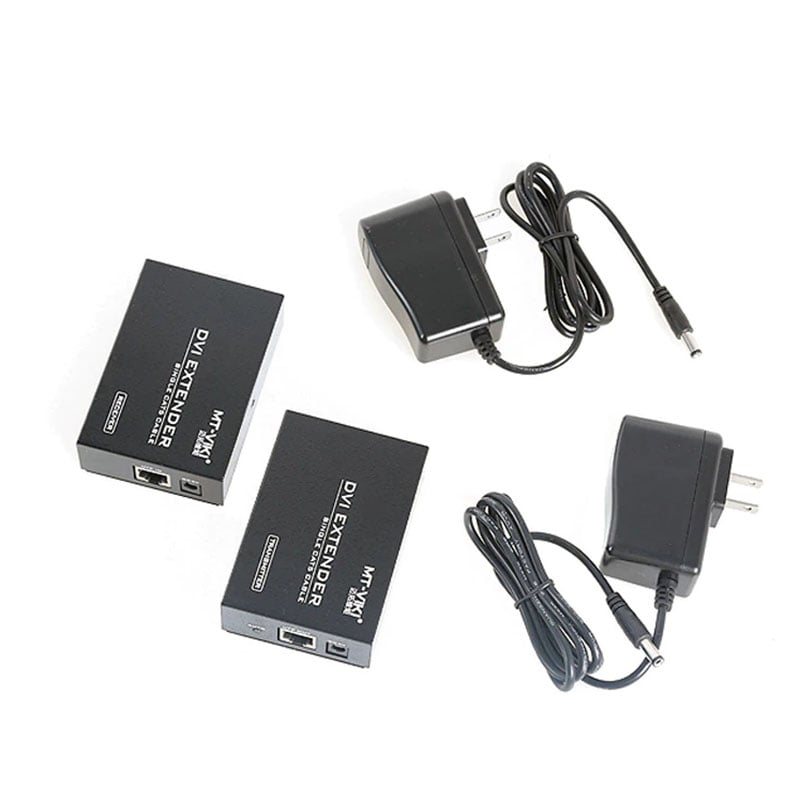 Bộ khuếch đại DVI-I 24+5 qua cáp mạng Over Ethernet 100-150 mét MT-VIKI MT-DV100 - Phụ Kiện Điện Tử Việt Nam bo keo dai dvi qua cap mang 100 met mt-viki mt-dv100